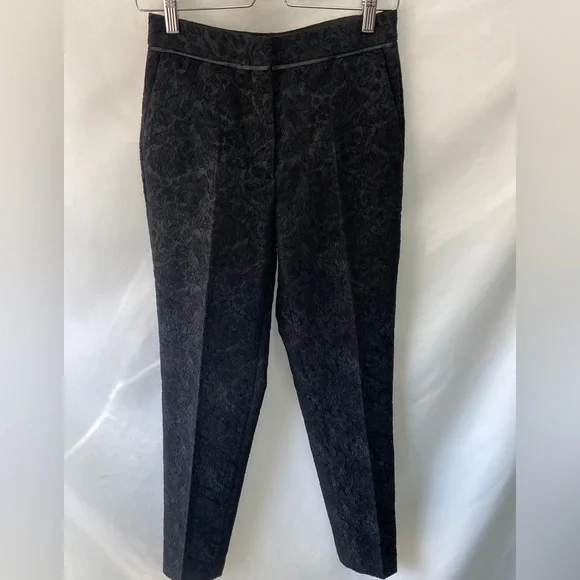 Massimo DUTTI Cigarette Pant with embroidered floral design - Picture 1 of 7